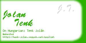jolan tenk business card